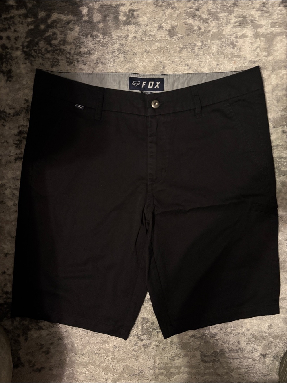 Fox Men's Black Flat Front Casual Shorts